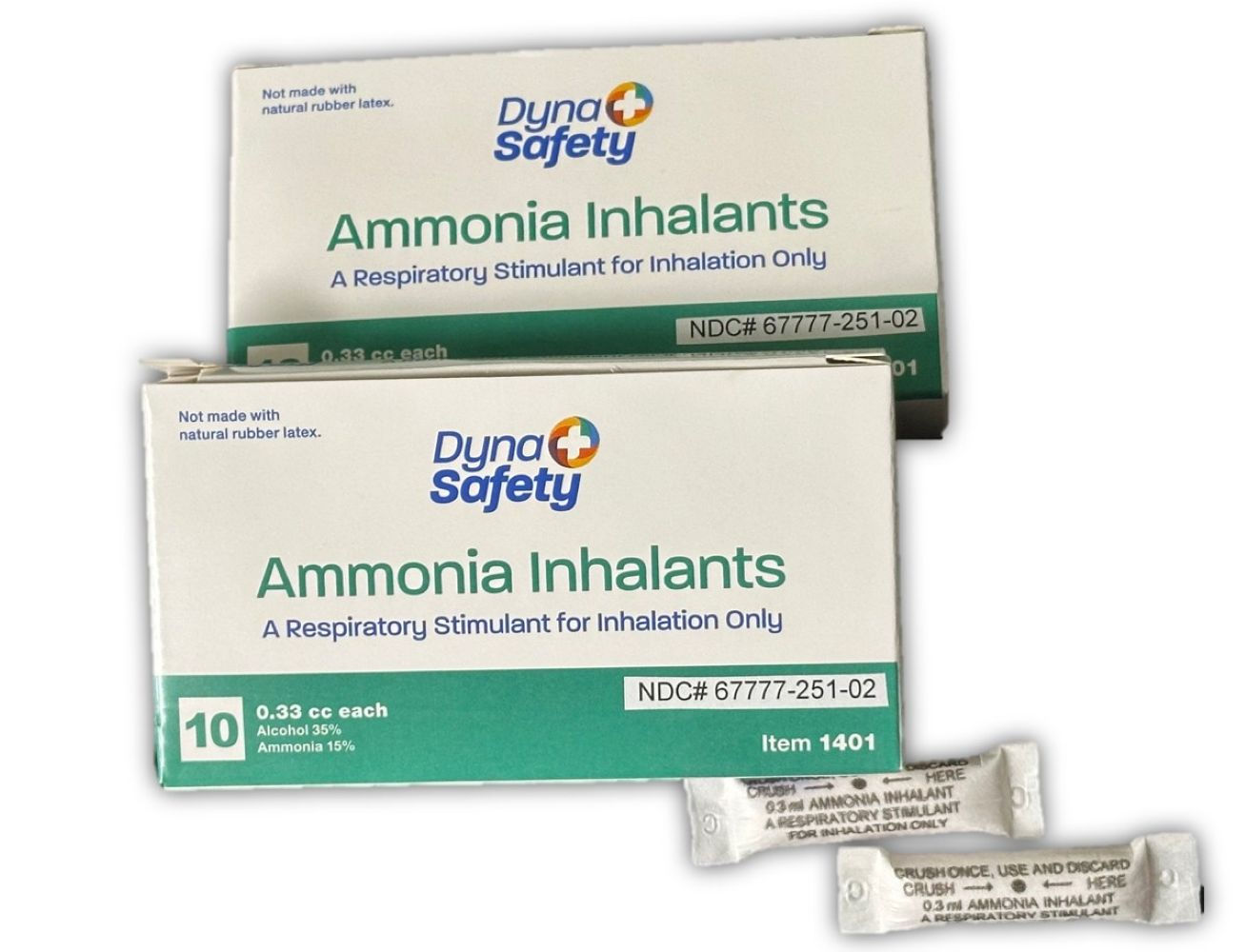 Ammonia Inhalants 20 Ampoules Inhalation Stimulant