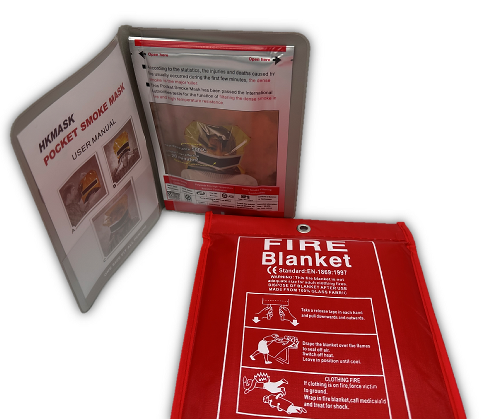 Thumbnail: Fire Escape/Smoke Escape Blanket & Hood Combo