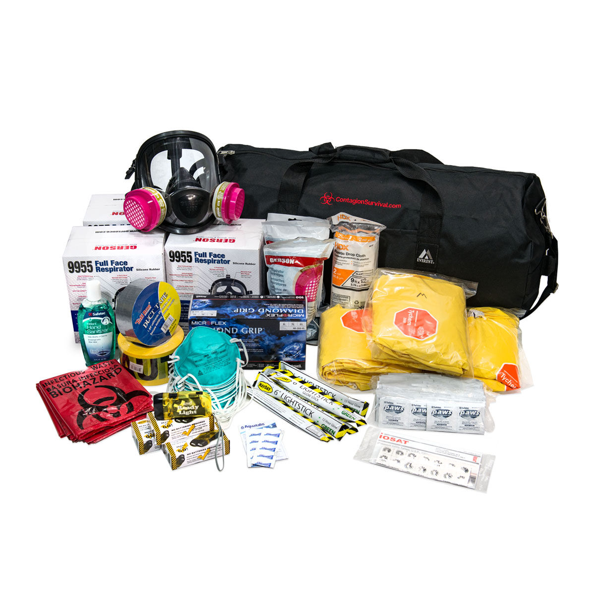 HazMat-Nuclear-Pandemic-Contagion Kit for Three Persons