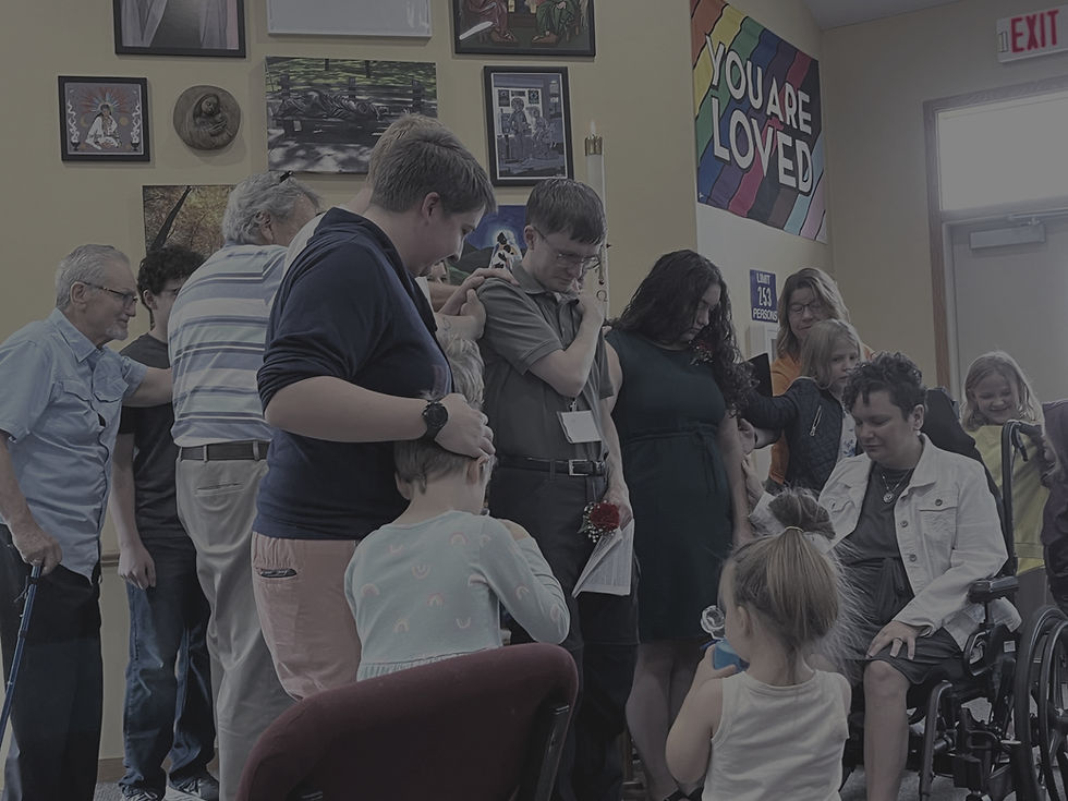 Photo of people gathered together in worship