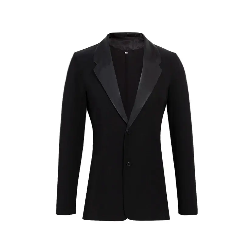 Black Modern Dance Coat For Men