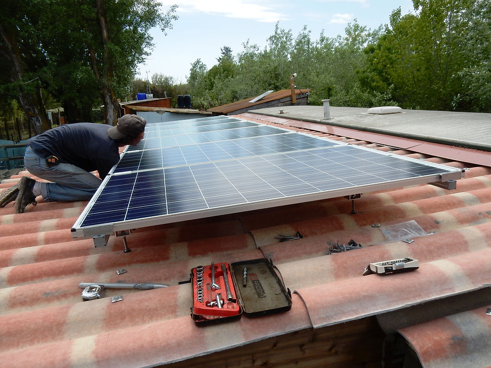 Panneaux solaires 1.5KW crête.