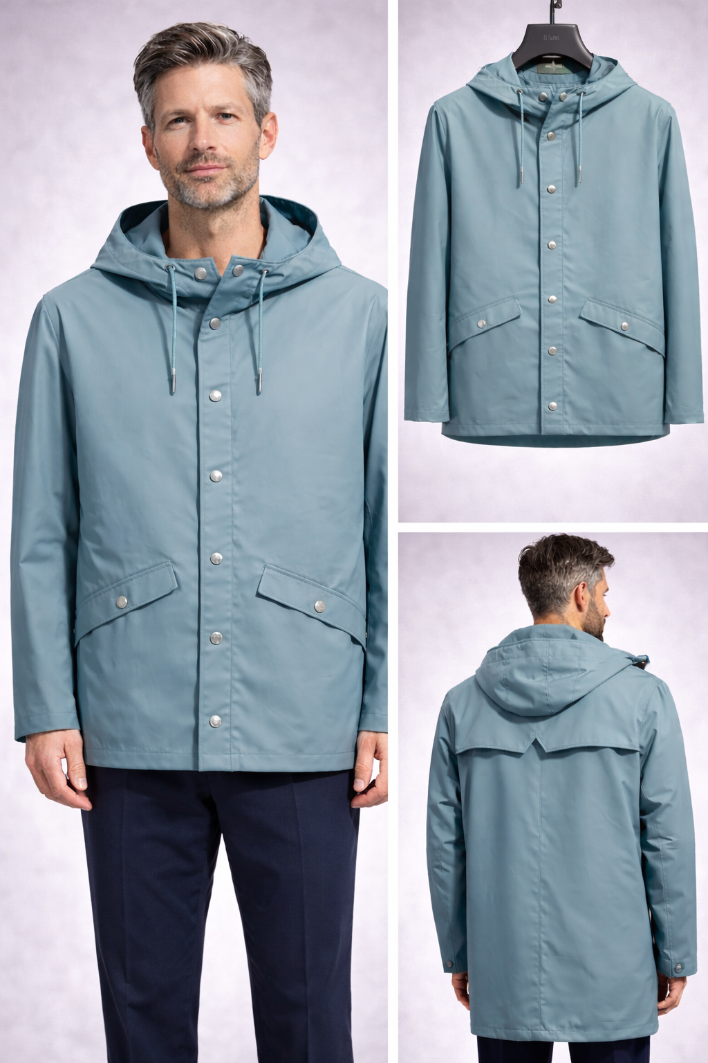 RAINS : imperméable mi-long lagoon