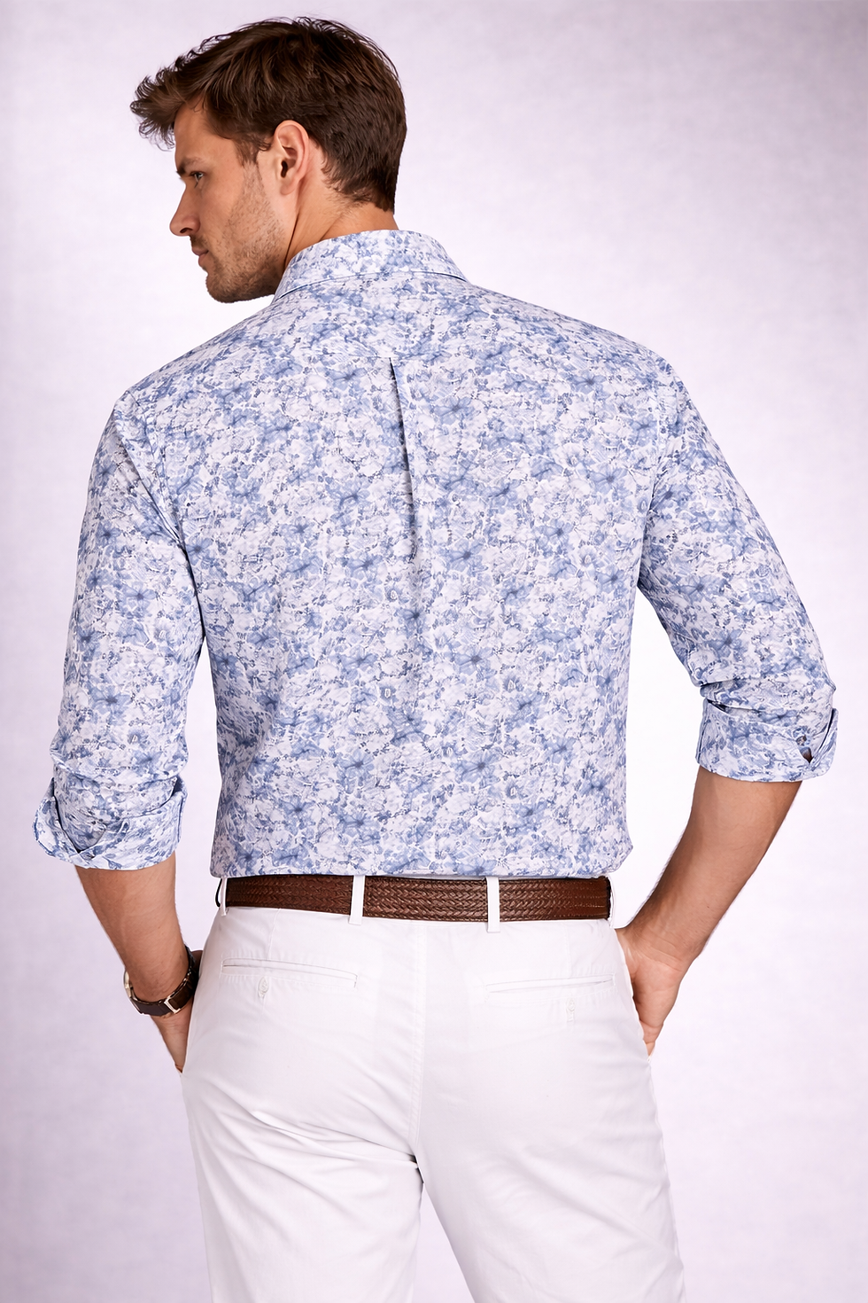 Miniature : EDEN PARK : Chemise fleurie ciel