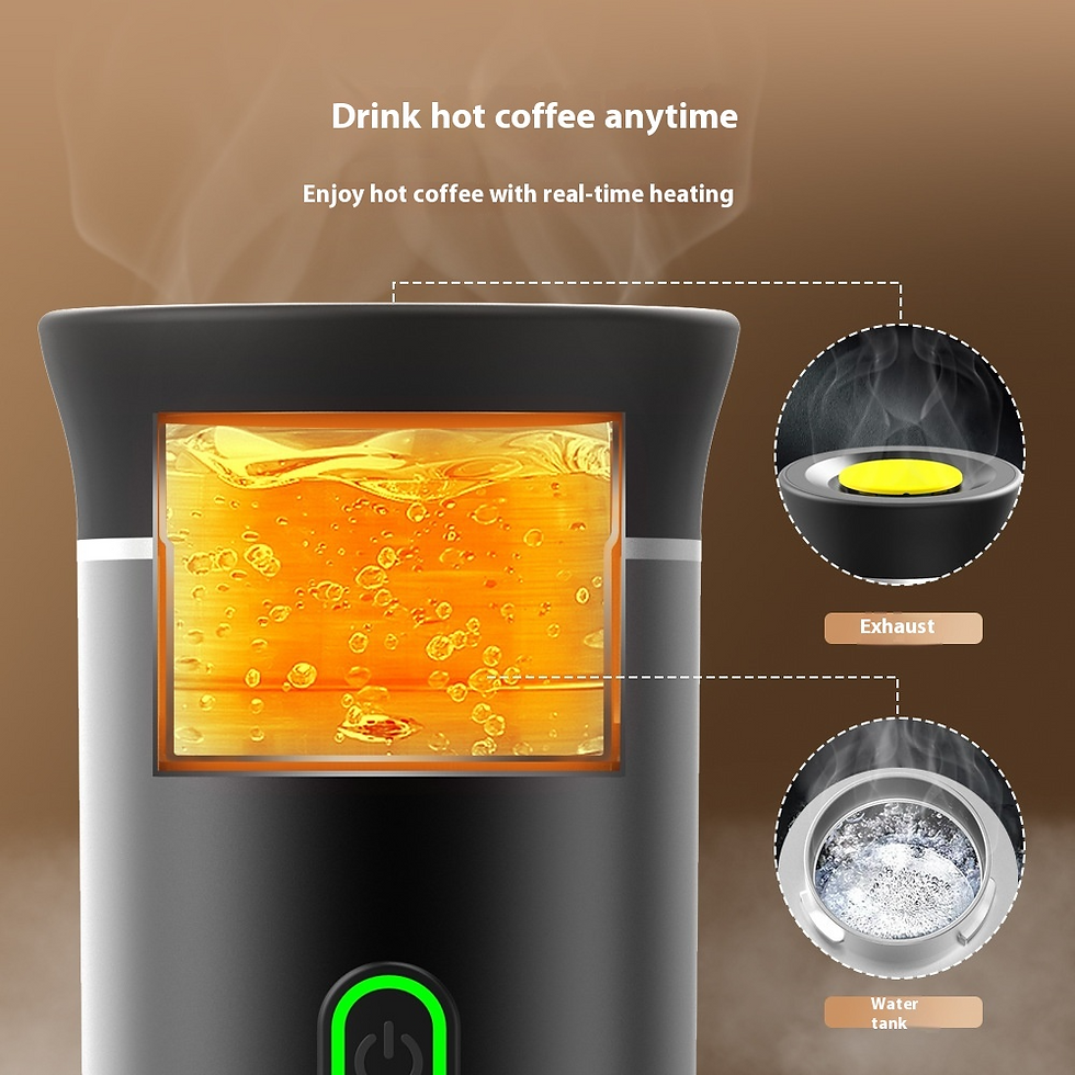Compact portable coffee maker for car camping and road trips