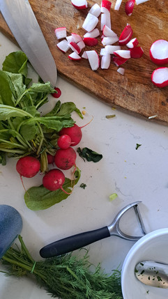 bajecznie zielona sałatka na ciepło