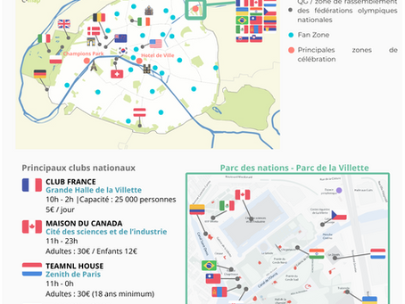 Lieux de festivités de Paris 2024