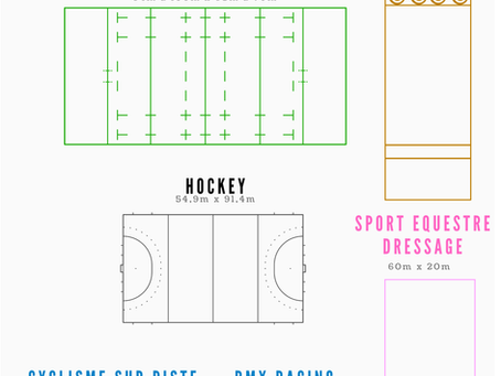 Infographie - Les terrains de sport