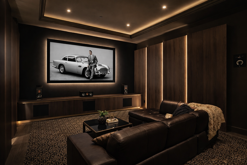A well-designed media room balances acoustics, lighting, and comfort while remaining flexible and appealing for future resale. Designed By Debbie Evans