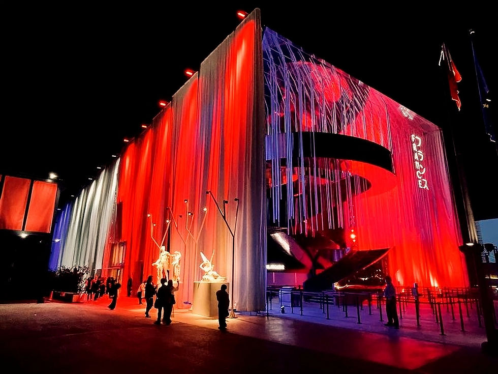 French Republic Pavilion at the Osaka-Kansai Expo 2025. The pavilion at night was fantastic and beautiful.