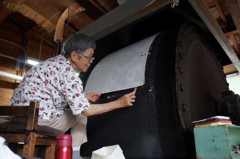 The final drying process in papermaking