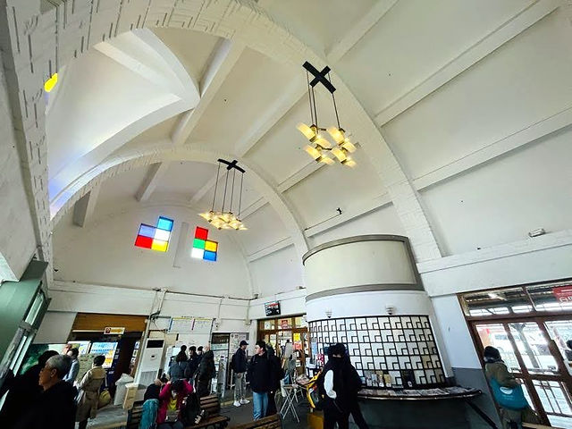 The retro and photogenic Izumo Taisha-mae Station on the Ichibata Electric Railway