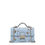 Thumbnail: Small Leather Crossbody Bag Sky Blue Purse Studded