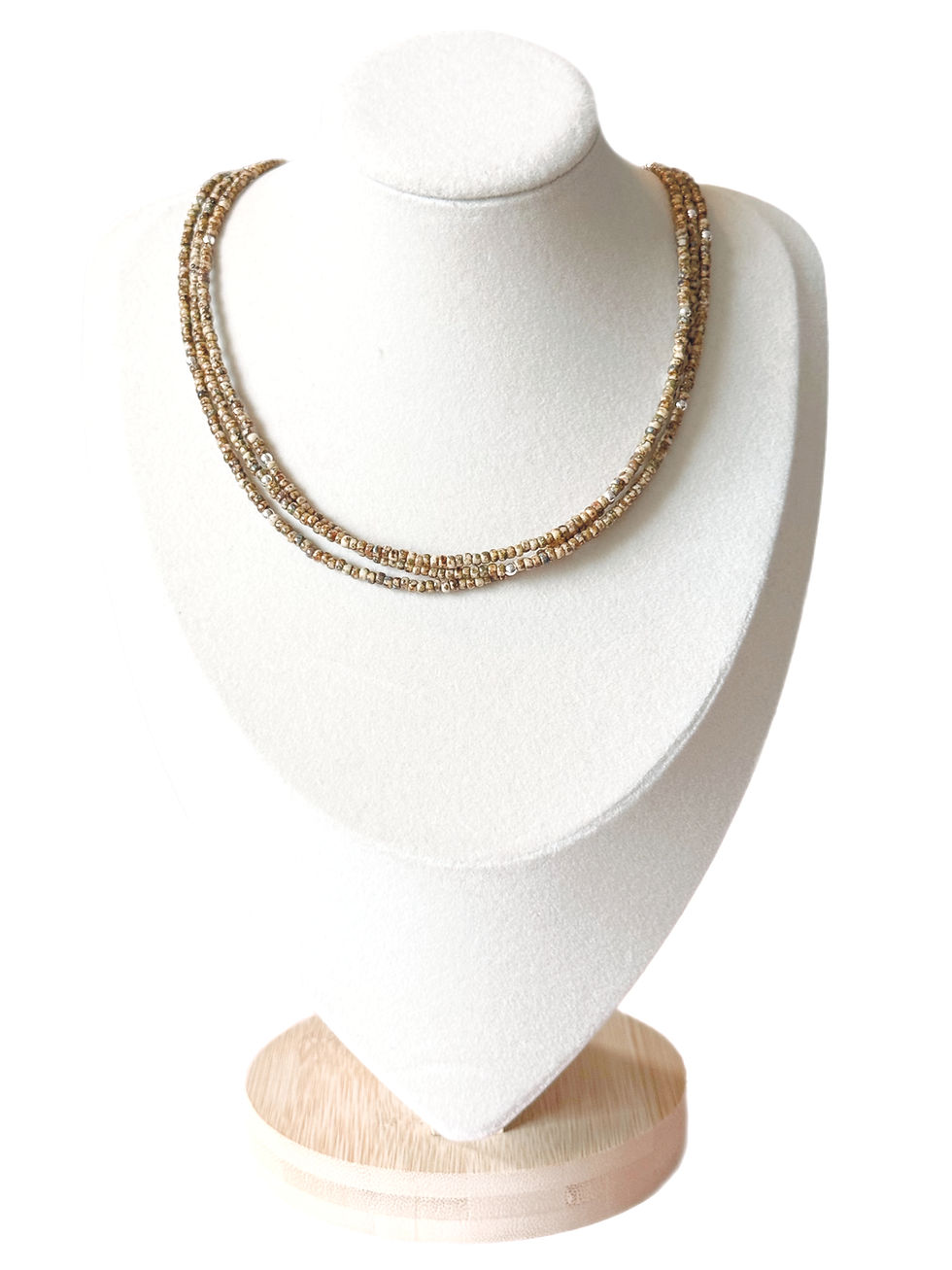 Thumbnail: Terre Sauvage - Miyuki Seed Bead Triple Layer Necklace - Moku by Quarry