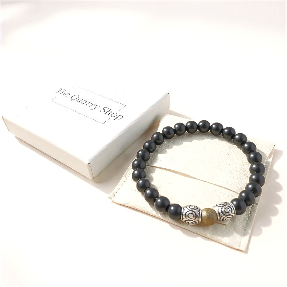 Thumbnail: Noir Eclipse Bracelet | Men's Black Onyx Bracelet | Noir by Quarry
