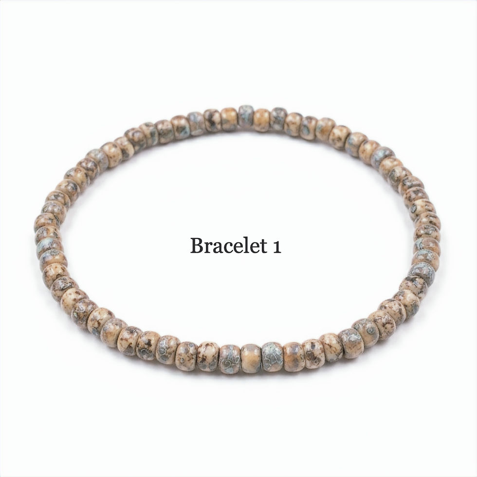 Thumbnail: Nāhele Drift — Boho Pearl & Earth Bead Necklace + 7 Bracelet Set