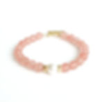 Alohi Pua "Radiant Blossom" Bracelet - Cherry Quartz & Freshwater Pearl
