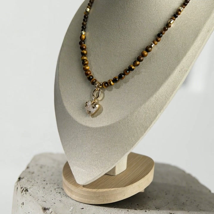 Thumbnail: Maison de Bijoux – Miyuki Jet Picasso Fleur Necklace