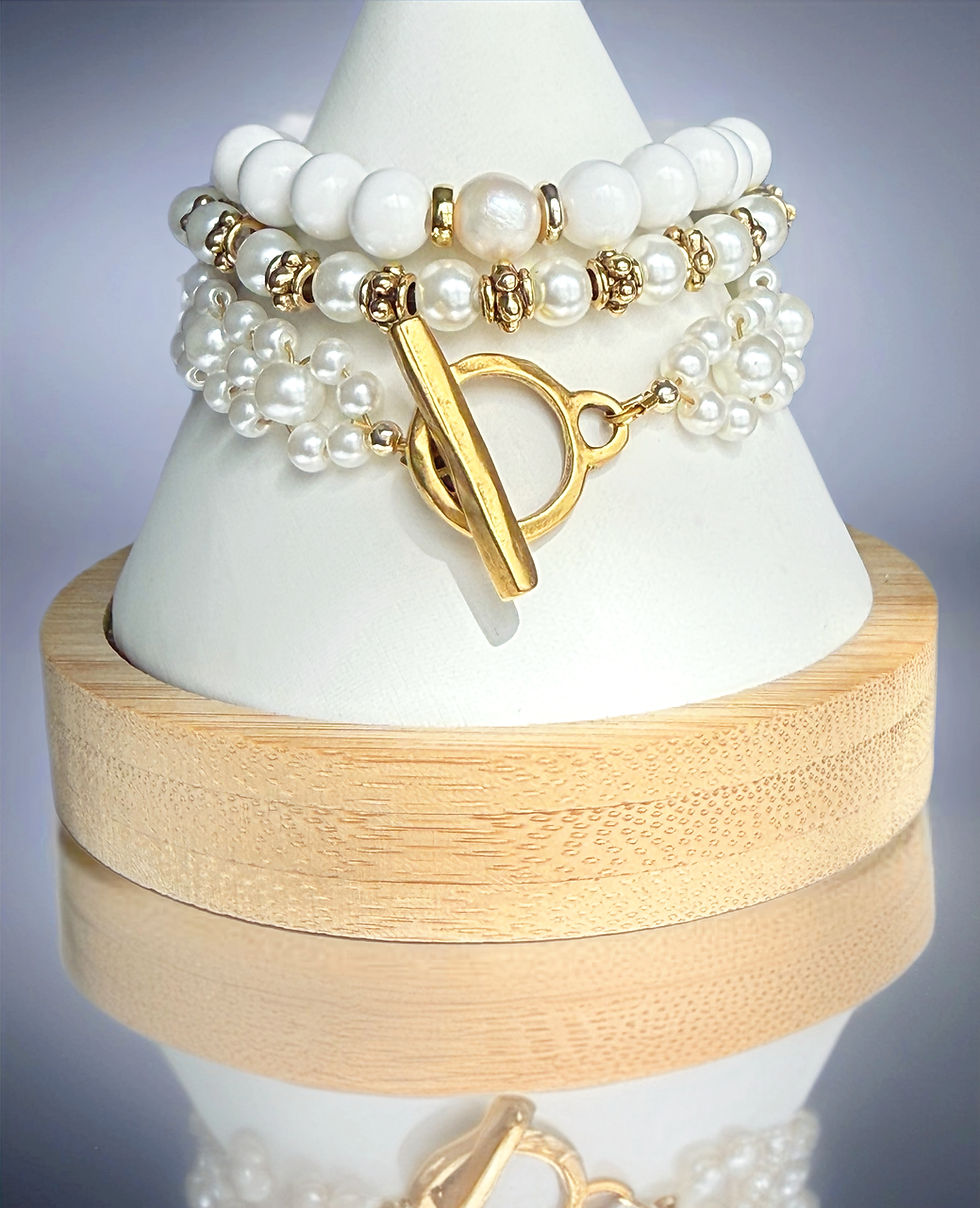 Quarry Atelier – Pearl Héritage Bracelet Trio