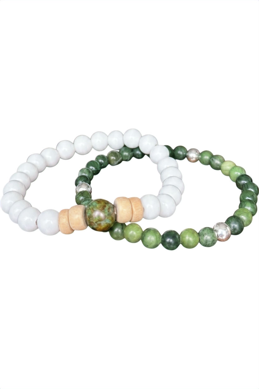 Thumbnail: Moku: Lāʻau Jade Bracelet Duo