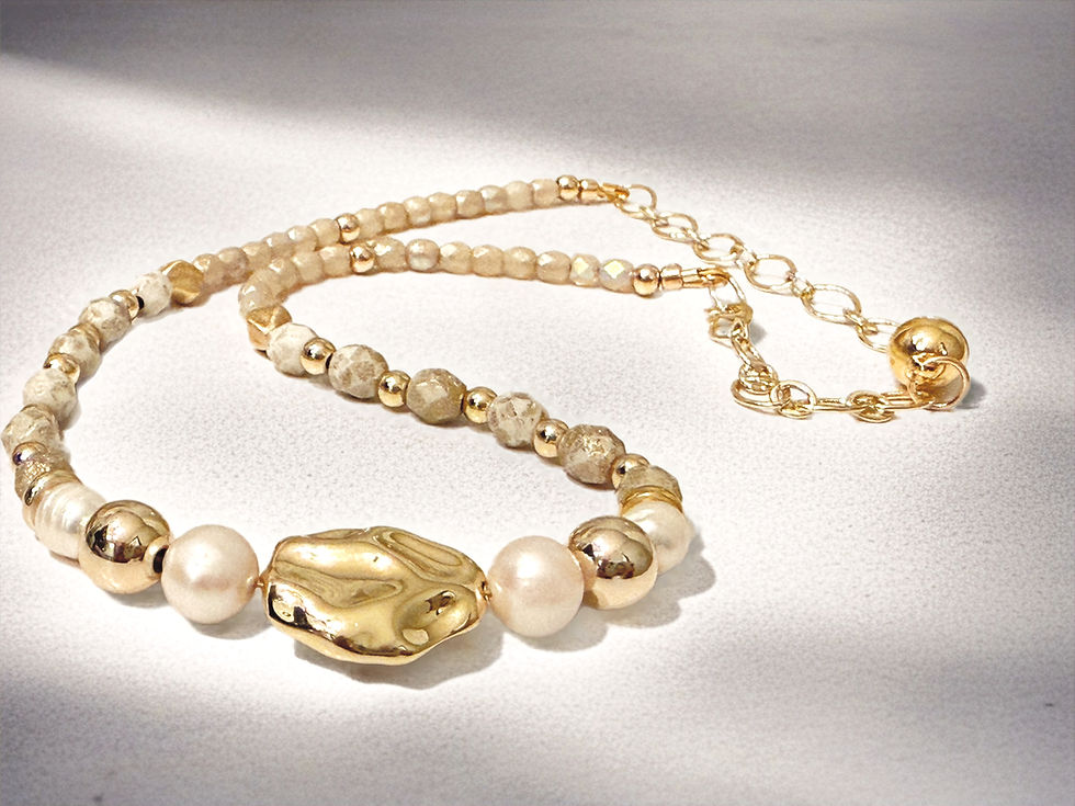 Maison de Bijoux – Éclat Perle Dorée Necklace