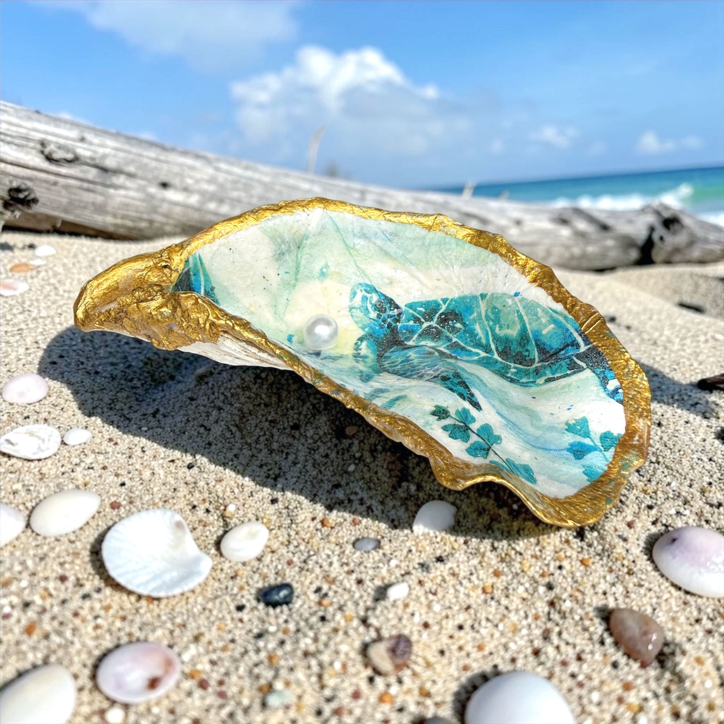Oyster & Vine - Sea Turtle Oyster Ring Dish