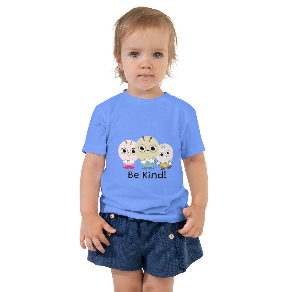 Thumbnail: Beebles “Be Kind” – 100% Cotton Toddler Short Sleeve Tee