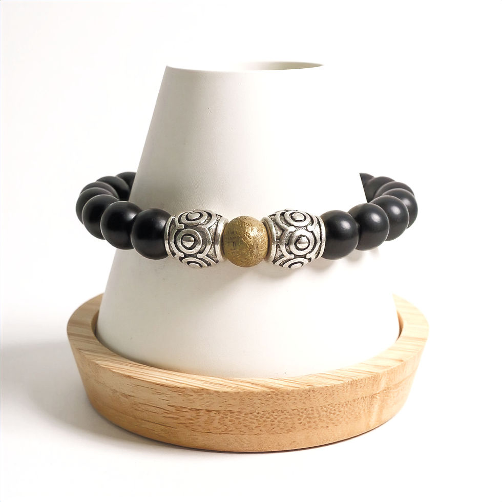 Thumbnail: Noir Eclipse Bracelet | Men's Black Onyx Bracelet | Noir by Quarry