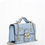 Thumbnail: Small Leather Crossbody Bag Sky Blue Purse Studded