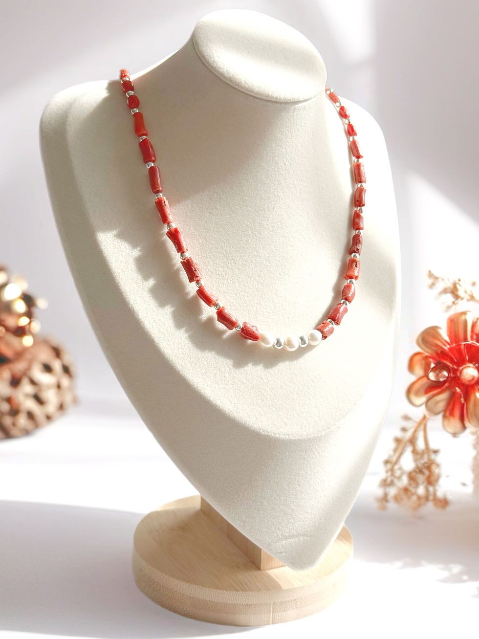 Moku: Kai ʻUla Mana Red Coral Necklace