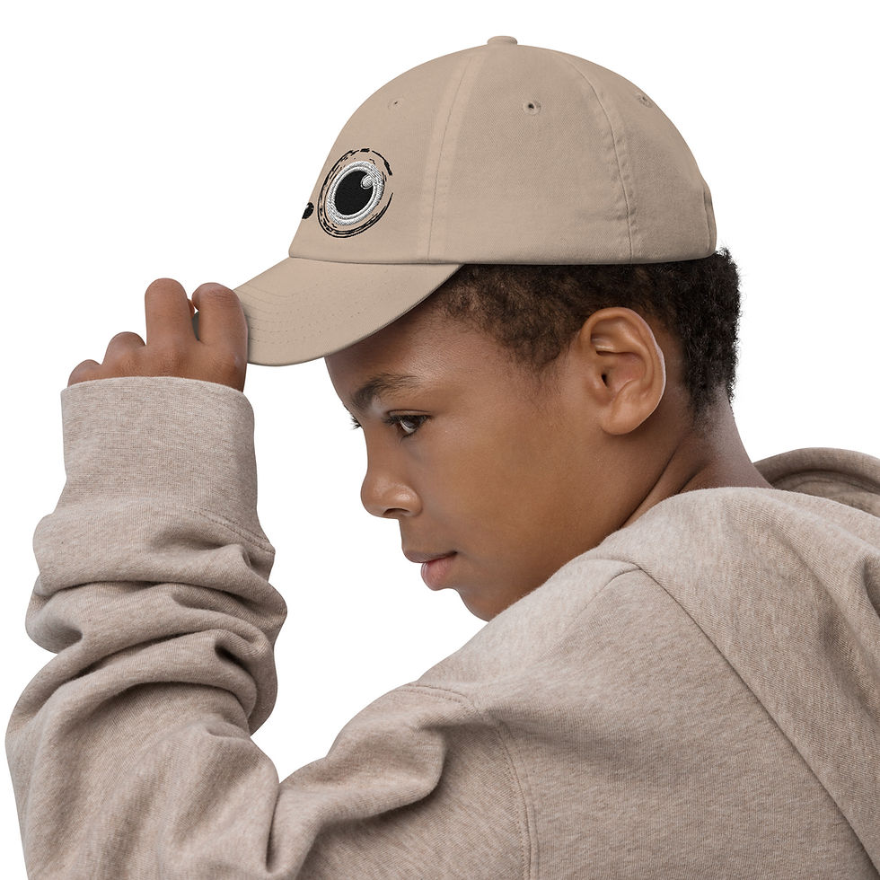 Thumbnail: Beeble Peeking – Youth Baseball Cap