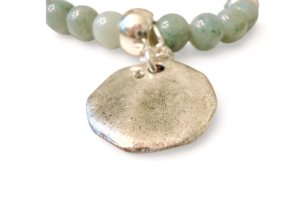 Thumbnail: Marée Minérale “Mineral Tide” - Ocean Jasper & Aquamarine Bracelet Duo