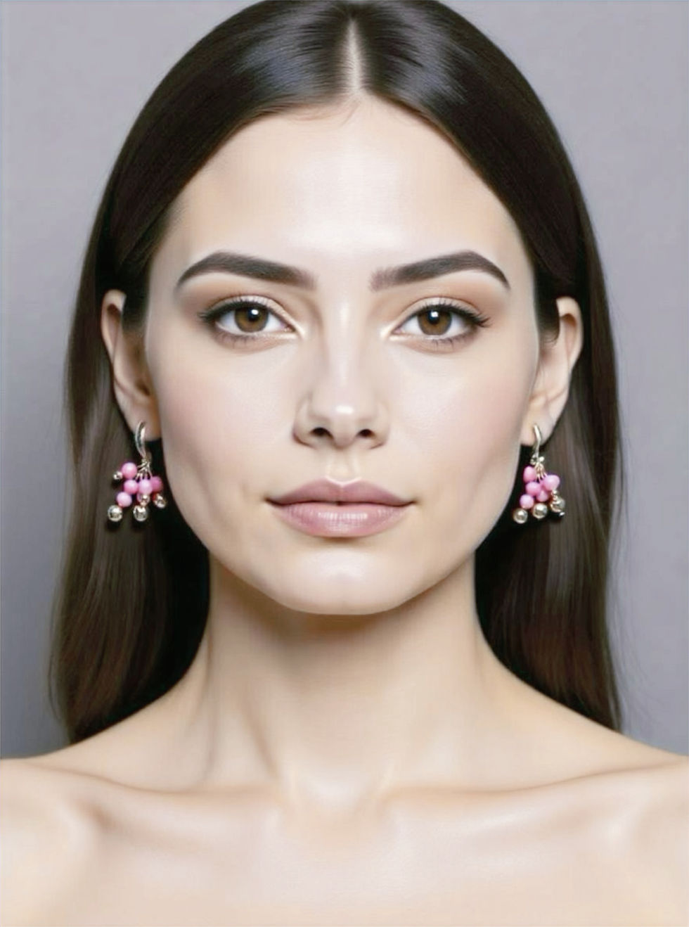 Thumbnail: Natural Pink Coral Earrings - Moku Collection
