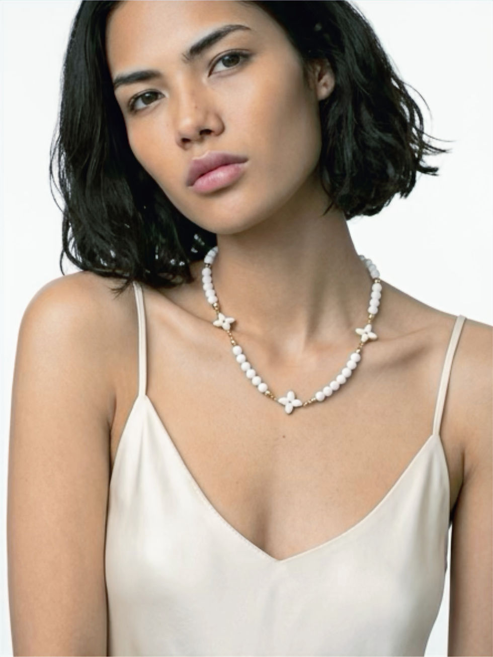 Thumbnail: Quarry Atelier – Gardenia Héritage Necklace & Oyster Shell Ring Dish