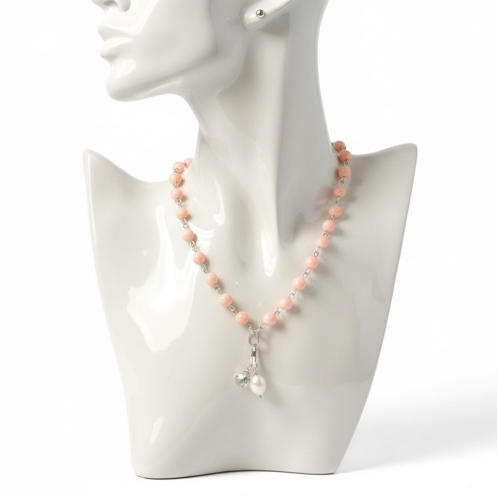 Leilani Coral & Pearl Necklace - Moku Collection