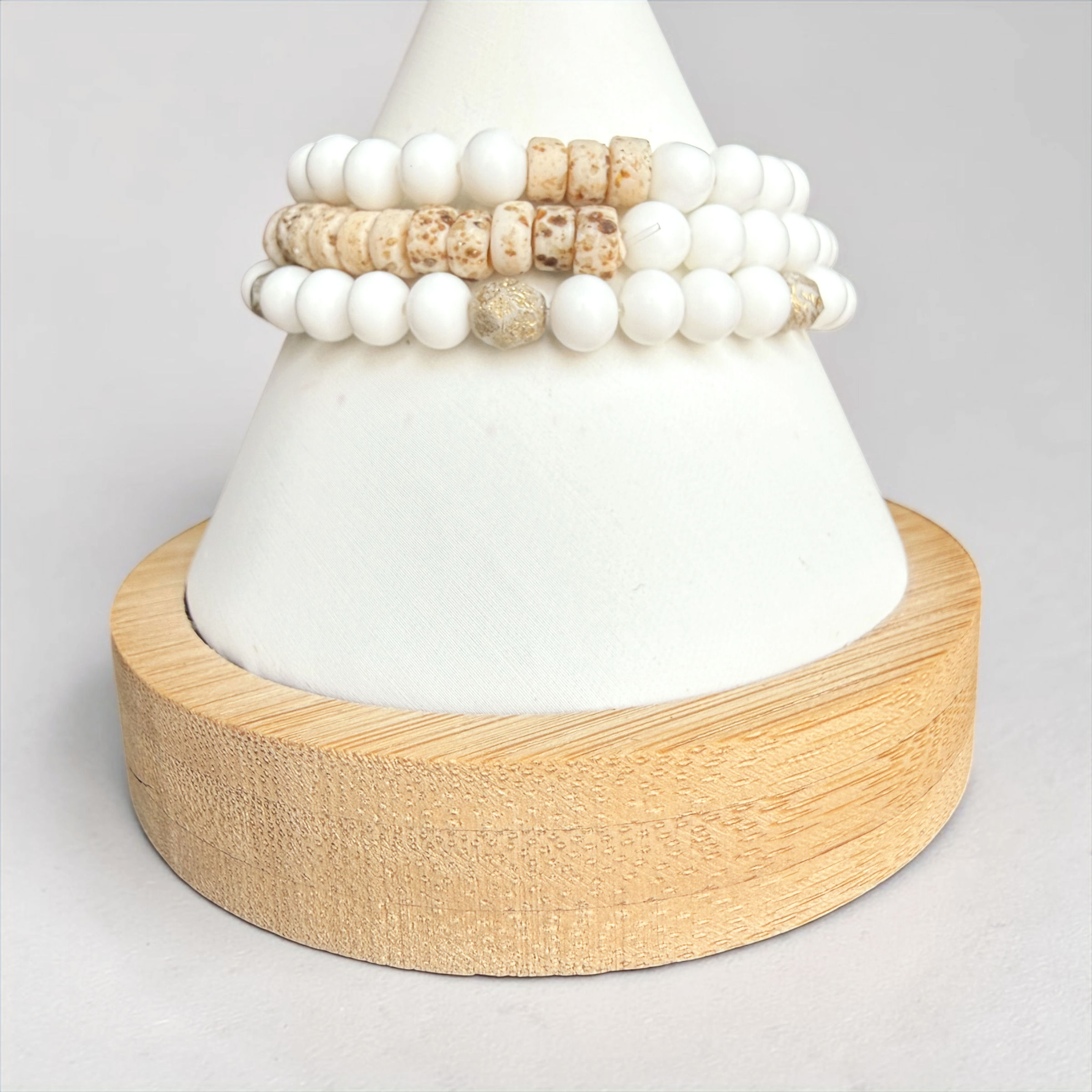 Moku: Keʻokeʻo Honua Bracelet Trio