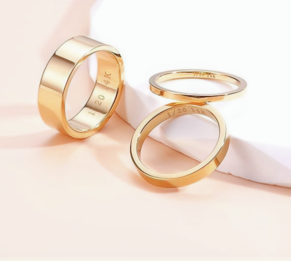 Stack of 3 – 14K Gold Filled Rings - Quarry Atelier