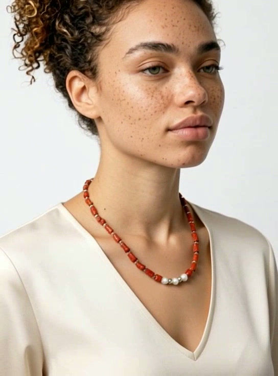 Thumbnail: Moku: Kai ʻUla Mana Red Coral Necklace