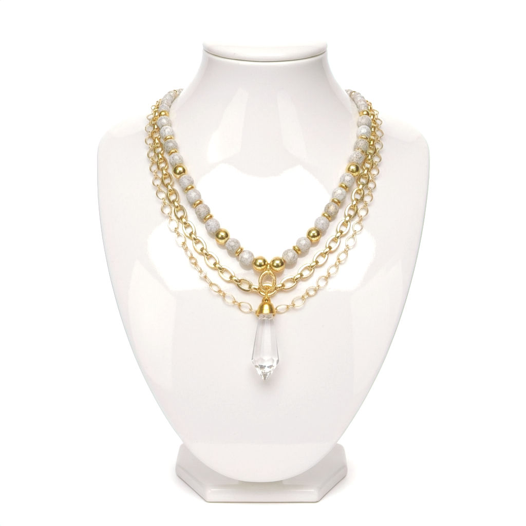 Atelier Lumière - Three in One Statement Necklace - Quarry Atelier