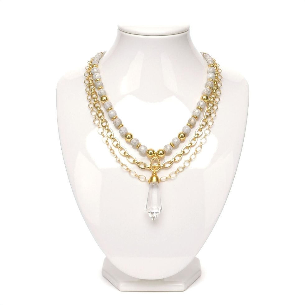 Atelier Lumière - Three in One Statement Necklace - Quarry Atelier