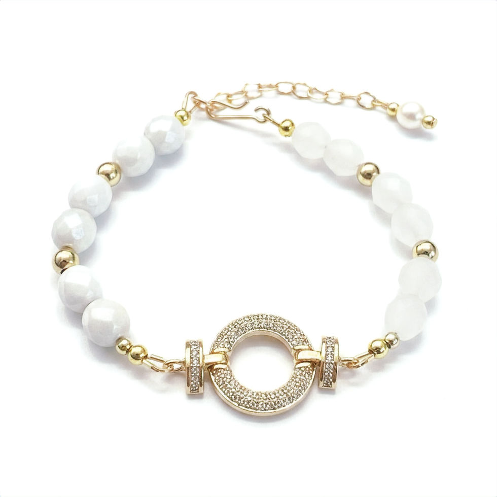 Thumbnail: Quarry Atelier – Lueur Dorée Pavé Bracelet