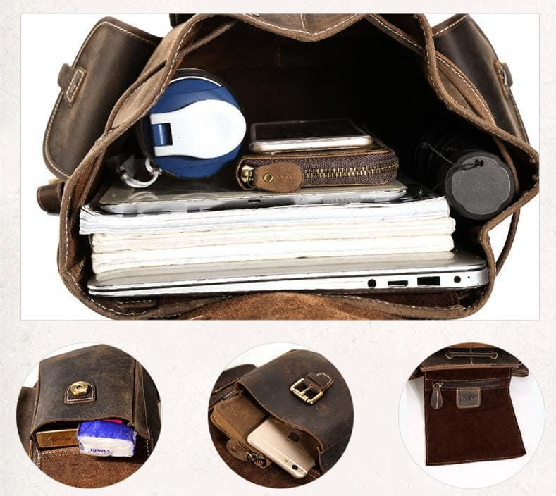 Thumbnail: The Thorsen Backpack | Small Handmade Genuine Leather Backpack