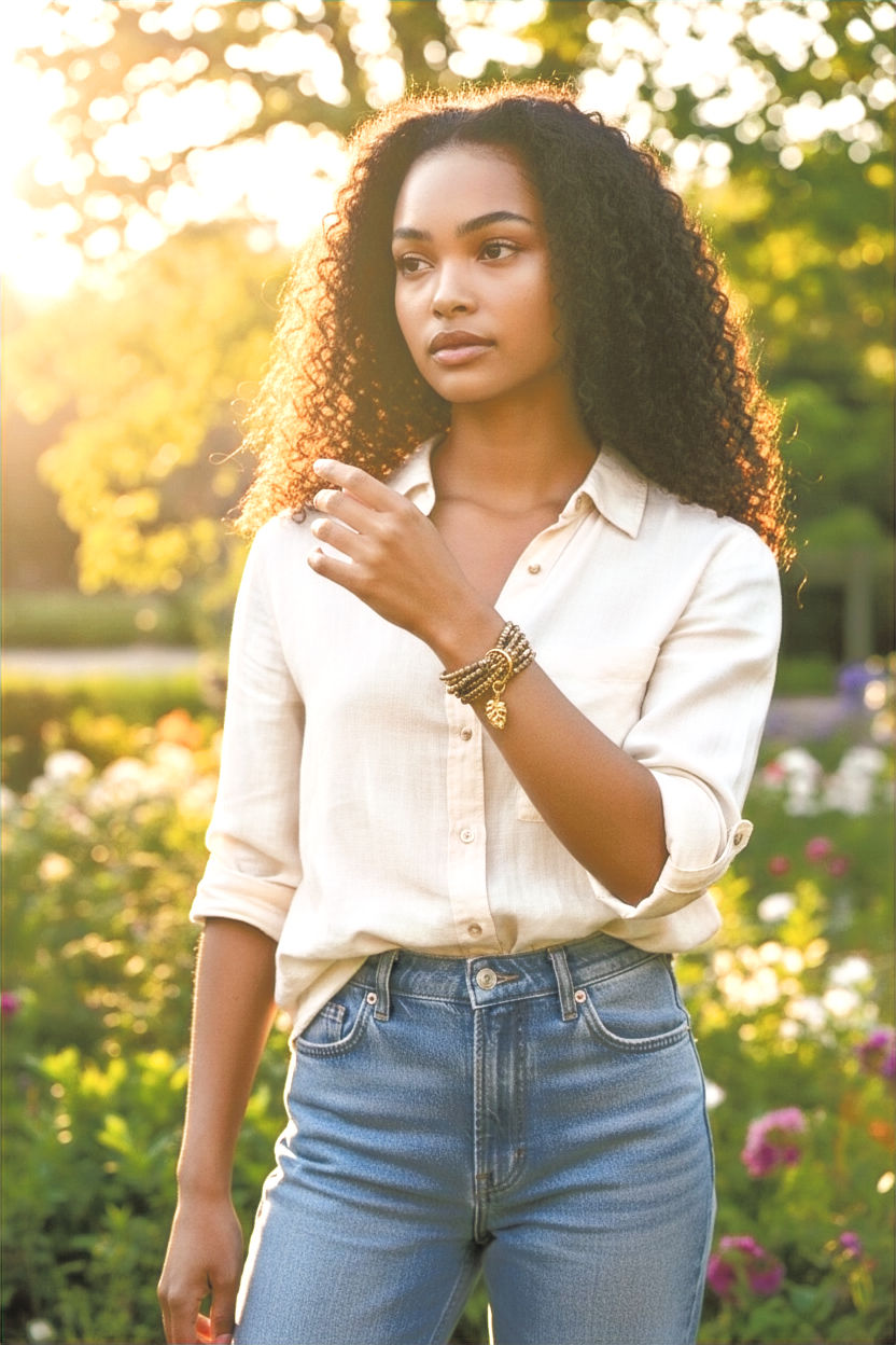 Thumbnail: Moku – Kai Lāʻau Monstera Bracelet Set (Six-Strand)