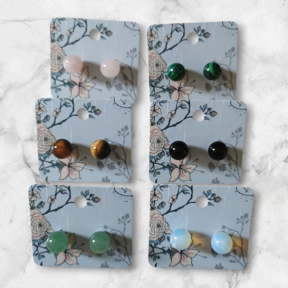 ✨Boucles d'oreilles pierres naturelles. ✨