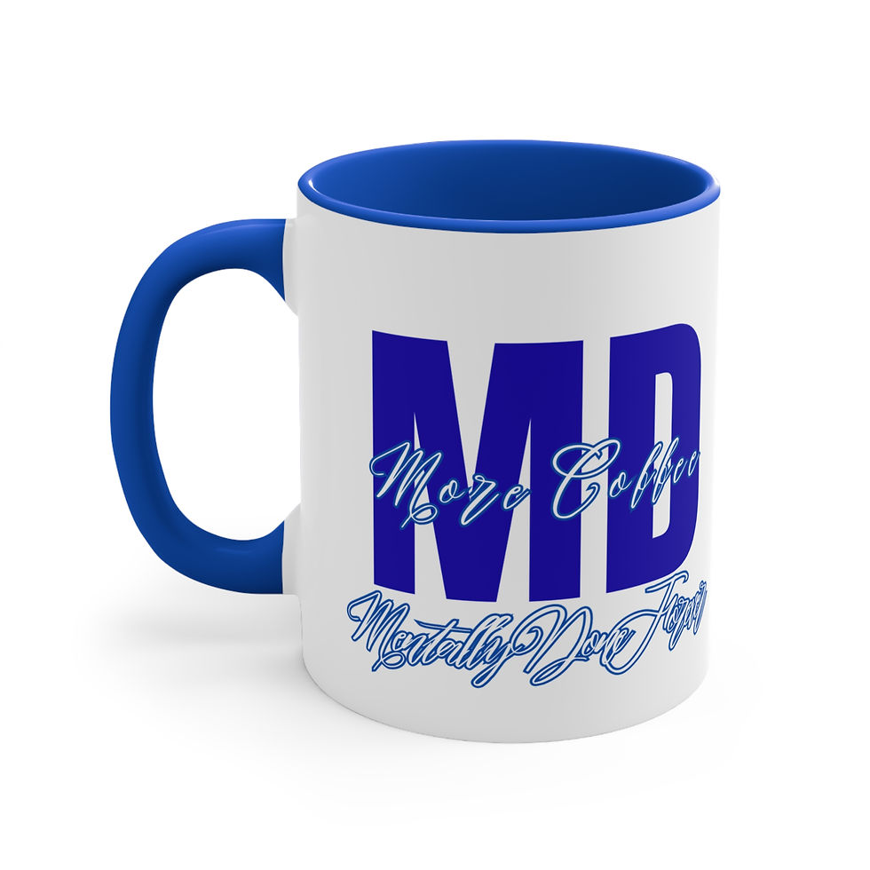 Thumbnail: Mentally Done Forever Mug – Sassy Two-Tone Coffee Cup 11oz