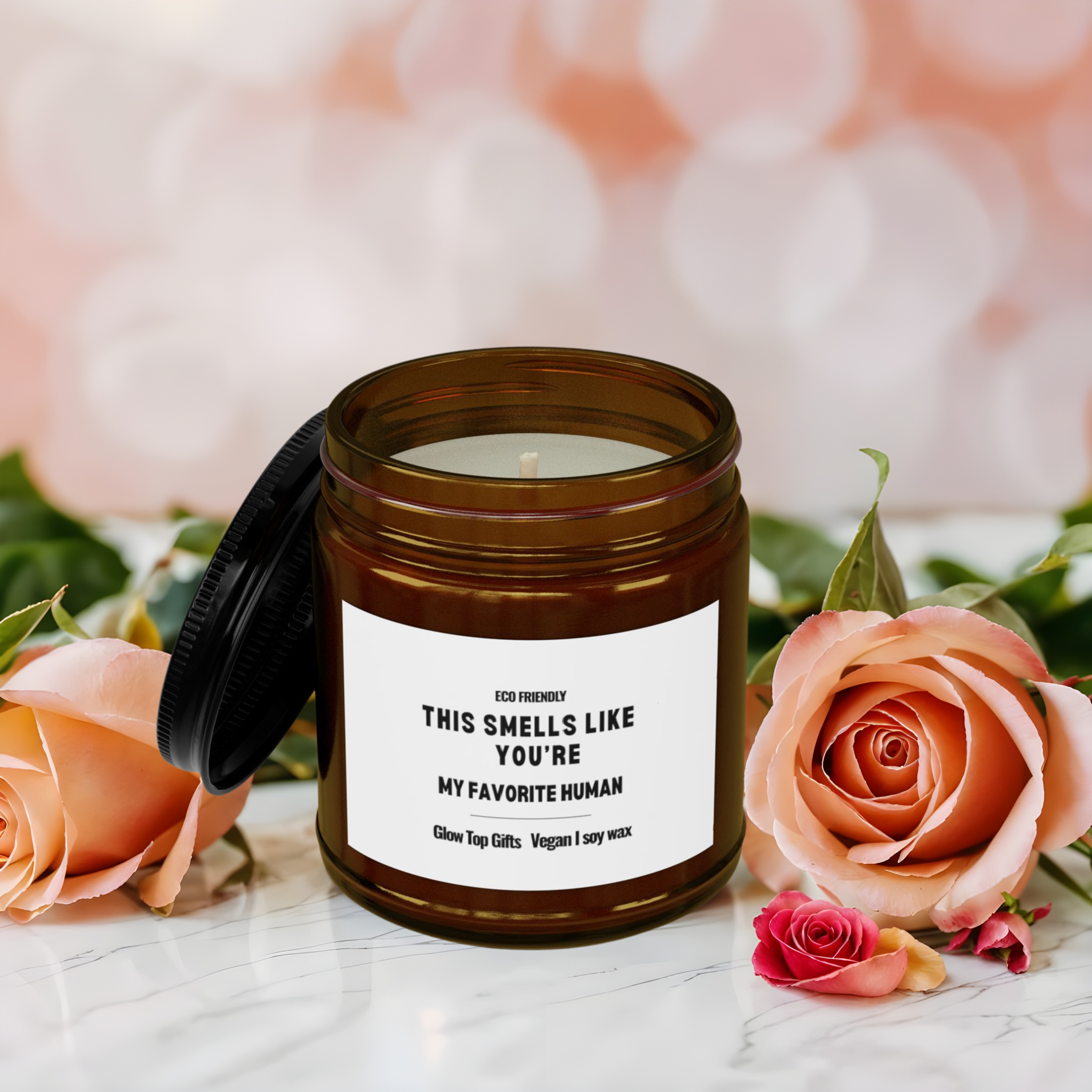 Funny Soy Wax Candle – Favorite Human Scent, Eco-Friendly Gift (4oz & 9oz)