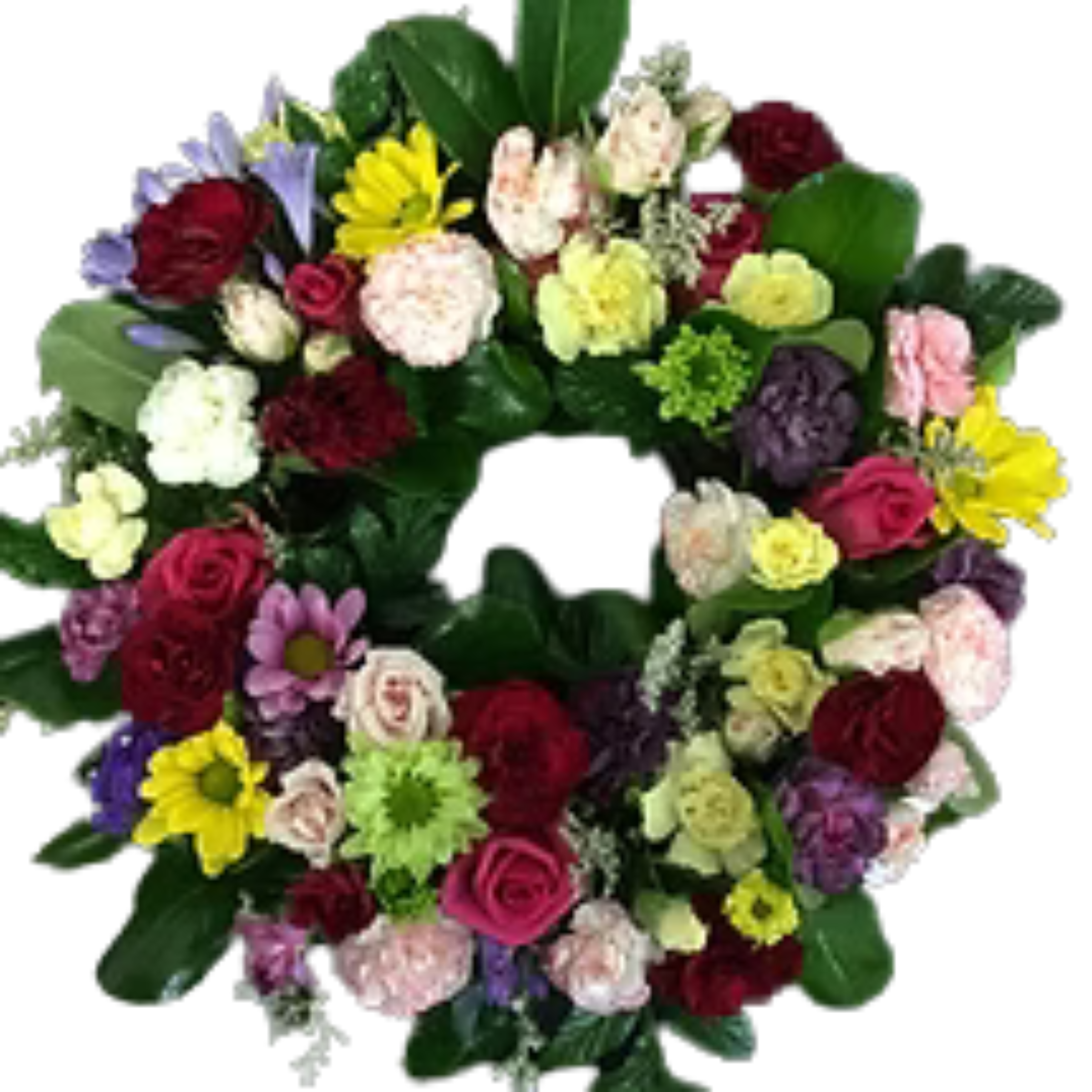 coloful wreath(fresh cut flowers)