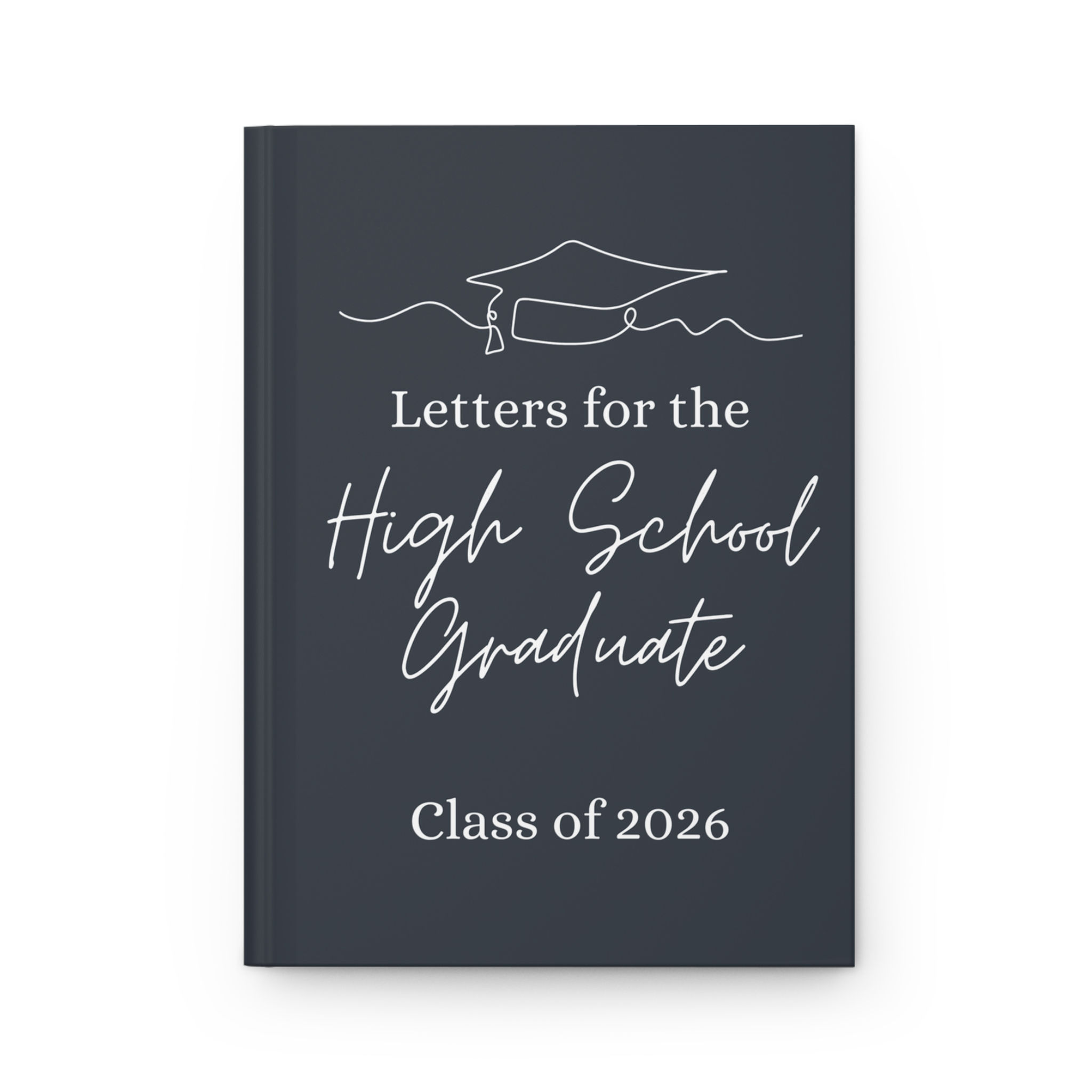 Class of 2026 Graduation Memory Book - Black Hardcover Keepsake Journal