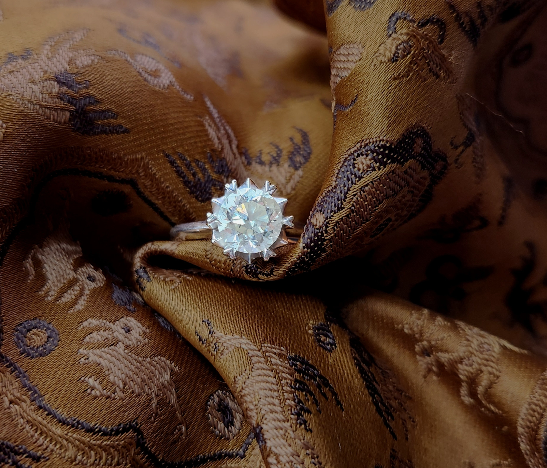 Six-Heart Signature Diamond Ring
