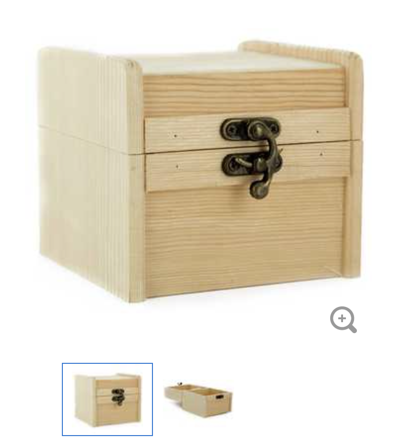 Hinged box fancy hardware